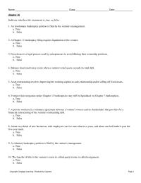 Entrepreneurship Chapter 16 1 A private workout is a voluntary agreement between a venture’s owners and its shareholders that provides for a financial restructuring of the venture’s outstanding debt