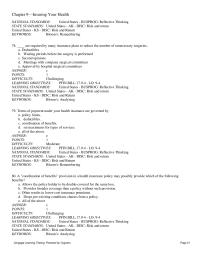 Finance Chapter 9 2 An elimination period in disability income insurance is most closely analogous to which of the following cost-sharing provisions in health insurance