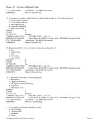 Finance Chapter 13 3 The KLM Mutual Fund has a net asset value of $12.34 and an offer price of $13.34. Use this information to answer the following questions