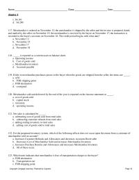 Accounting Chapter 4 2 Determine the amount to be paid in full settlement of each of the invoices, assuming that credit for returns and allowances was received