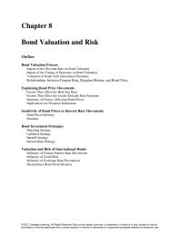 Finance Chapter 8 Homework The price of a long-term bond is more sensitive to a change in interest rates than the price of a short-term security