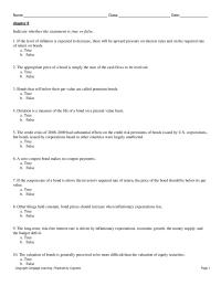 Finance Chapter 8 1 If the level of inflation is expected to decrease, there will be upward pressure on interest rates and on the required rate of return on bonds