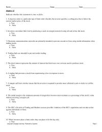Finance Chapter 12 1 A stop-loss order is a particular type of limit order whereby the investor specifies a selling price that is below the current market price of the stock
