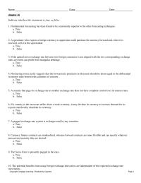 Finance Chapter 16 1 A speculator who expects a foreign currency to appreciate could purchase the currency forward and, when it is received, sell it in the spot market