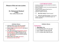 Disease Of The Nervous System