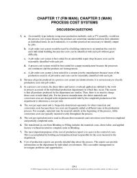 Accounting Chapter 3 Homework A job order cost system is best suited for an automobile repair shop because costs can be reasonably identified with each job