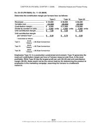 Accounting Chapter 11 Homework Depreciation is ignored because it is a sunk cost for the old machine and is incorporated in the purchase