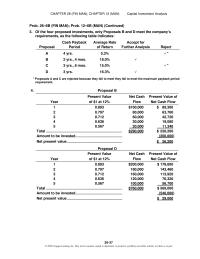 Accounting Chapter 12 Homework&nbsp;the lower net present values at a 15% desired rate of return make investing in the equipment less attractive