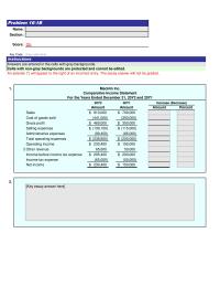 Accounting Chapter 16 Homework Macklin Inc. Comparative Income Statement For the Years Ended December 31, 20Y2 and 20Y1