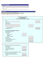Accounting Chapter 16 Homework Technology Accessories Inc Income Statement For The Year Ended December 31 20y3