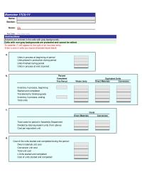 Accounting Chapter 17 Homework&nbsp;Total costs for period in Assembly Department Divided by total equivalent units (from above) Cost per equivalent unit
