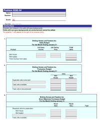 Accounting Chapter 22 Homework Birding Homes and Feeders Inc. Sales Budget For the Month Ending January 31