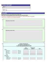 Accounting Chapter 24 Homework&nbsp;Exoplex Industries Inc.&nbsp;Divisional Income Statements&nbsp;For the Year Ended December 31, 20Y8