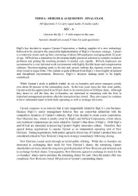 Merger & Acquisition
