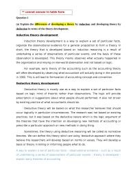theory development
