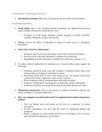 Business Ethics Chapter 9 1 Employees should be made aware that companies constantly monitor their social media postings for legitimate and business reasons