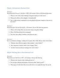Business Ethics Chapter 1 1 Before coming to class, watch two hours of children’s programming on one of the children’s TV channels such as Disney Channel or Nick Junior