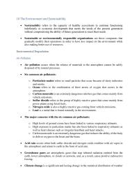 Business Ethics Chapter 10 1 Air pollution occurs when the release of materials to the atmosphere cannot be safely disposed of by natural processe