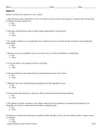 Marketing Chapter 12 1&nbsp;It is usually ineffective to use marketing tools to transform services involving discrete transactions into membership relationships.