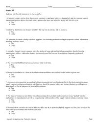 Marketing Chapter 13 1 Companies that work closely with their suppliers can eliminate problems relating to corporate culture, information hoarding, and trust issues