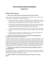 Construction Business Management