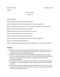 Ibt assign 3 midterm