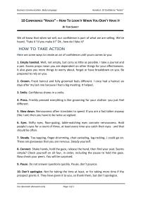 10 confidence ‘hacks’