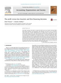 Accounting, Organizations and Society