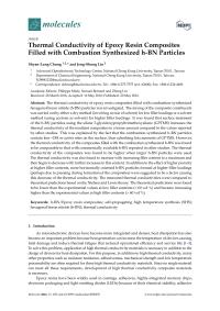Thermal Conductivity Of Epoxy Resin Composites Filled With Combustion Synthesized H-bn Particles