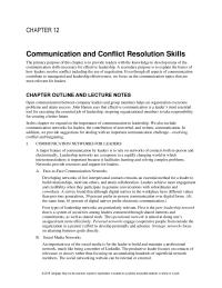 Management Chapter 12 Homework Leadership networks are a response to a rapidly changing world in which interconnectedness is important because it facilitates learning and solving complex problems