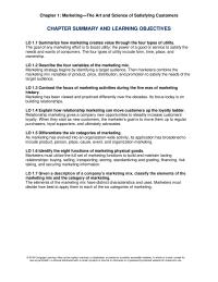 Marketing Chapter 1 Homework The goal of any marketing effort is to boost utility: the power of a good or service to satisfy the needs and wants of consumers