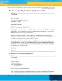 Business Communication Chapter 10 Homework Your telephone marketer misrepresented himself in a recent call to Barefoot Resort & Golf in Myrtle Beach, South Carolina