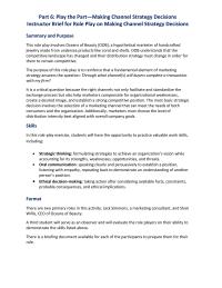 Marketing Chapter 6 Homework There are two primary roles in this activity: Jack Simmons, a marketing consultant, and Shari Willis, CEO of Oceans of Beauty