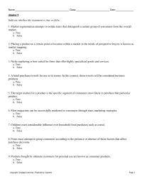 Marketing Chapter 9 1 Placing a product at a certain point or location within a market in the minds of prospective buyers is known as market mapping