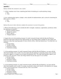Marketing Appendix A 1 Every marketing plan requires a budget, a time schedule for implementation, and a system for monitoring the plan’s success or failure