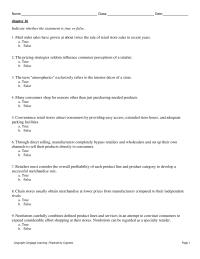 Marketing Chapter 16 1 Through direct selling, manufacturers completely bypass retailers and wholesalers and set up their own channels to sell their products directly to consumers
