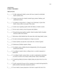 Communications Chapter 3 1 Social construction focuses on how meanings are created and negotiated by family members based upon situational contexts