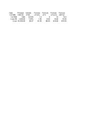 Entrepreneurship Appendix A Homework Date Principal Interest Formula Formula annual in in years Factor Present Value of an Ordinary Interest or Future Value