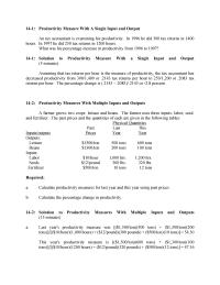 Chapter 14 1 Solution Jit And The Role Accounting 10 Minutes Accounting Does Not Directly