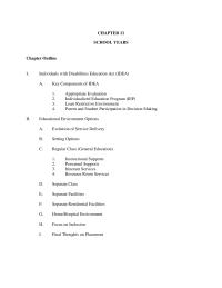 Special Education Chapter 11 Chapter 11 Which The Following Charged With The Task Developing Comprehensive And Appropriate Educational