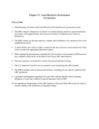 Special Education Chapter 11 1 Every School District Must Have Total Continuum Alternative Placements Available From Which