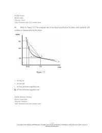 Economics Chapter 7 2 Suppose a firm uses only capital and labor to produce output. When the firm doubles the amount of both inputs, output increases by less than double