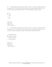 Economics Chapter 11 2 Explain why a risk averse individual will purchase full insure if a policy is actuarially fair, but only partially insure or not insure at all, if it is not. Use graphs to support your answer