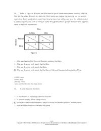Economics Chapter 12 3 Refer to Figure e. Brandon and Allie want to go on a date one summer evening. Allie is a Red Sox fan, while Brandon is a Mets fan. Both teams are playing that evening