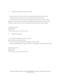 Economics Chapter 13 1 decisions made in the laboratory replicate those made in the real world and the number of subjects is typically so large, that it is difficult to apply the results to economic behavior in the population