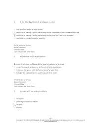 Economics Chapter 19 1 All else equal, in which oligopolistic market below would one expect the markup to be the smallest An oligopolistic market with inelastic demand and a very few firms