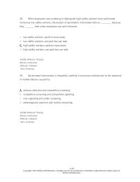 Economics Chapter 21 2 If homes owned by real estate agents stay on the market longer and sell for higher prices than homes owned by people who hire real estate agents, this may be evidence of