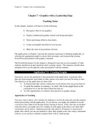 Business Communication Chapter 7 Homework You may want to allow a few minutes for students to review the data and sum the columns before proceeding with the application