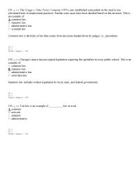 Appendix A 3 Which of the following holds a company liable for damages caused by a defective product even if the firm was unaware of the defect at the time of sale