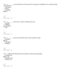 Appendix C 2 The threat of lawsuits has caused some drug companies not to manufacture certain types of vaccines. What type of risk management option is being practiced